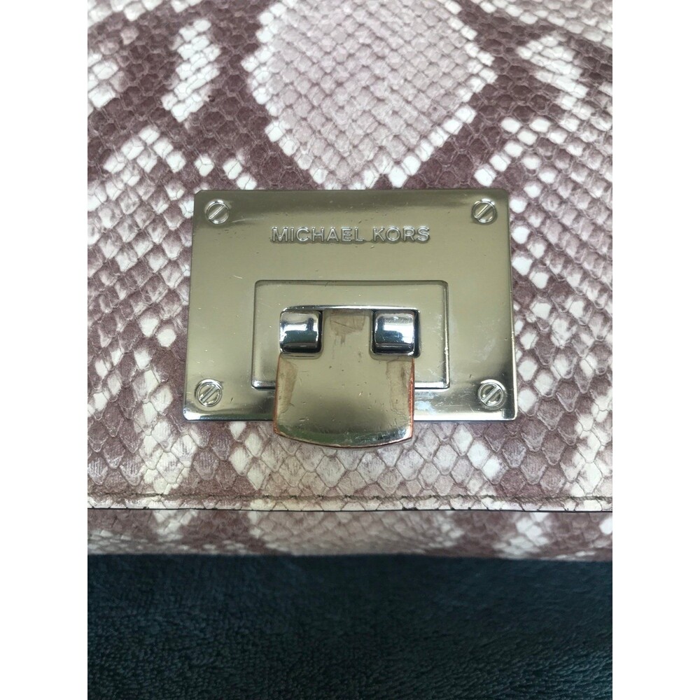 Michael Kors Vivianne Python Snakeskin Print Shou… - image 5